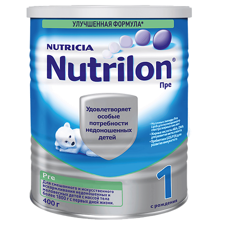 Нутрилон Пре 1 Pronutri+ Сухая смесь 0+ 400 г 1 шт