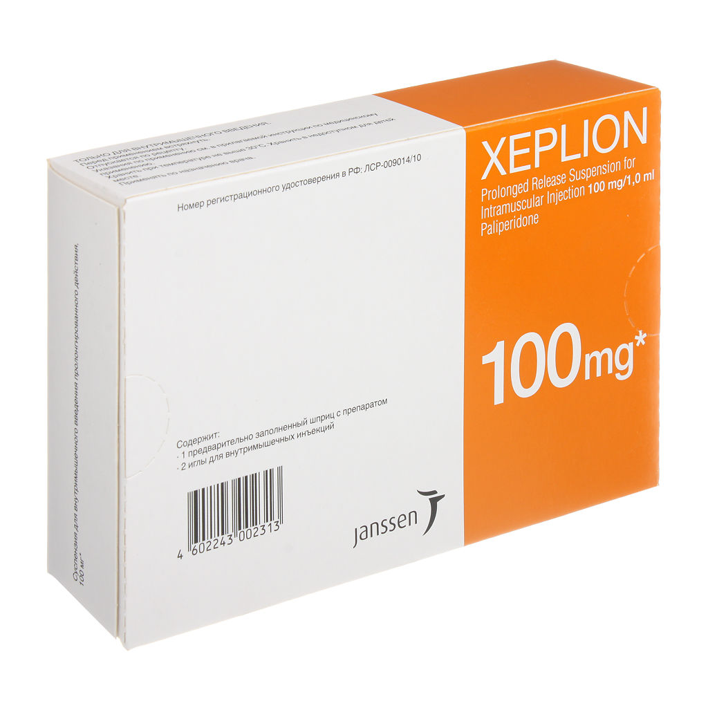 Ксеплион, суспензия для в/м введ пролонг действия 100 мг/мл 1 мл шприцы .