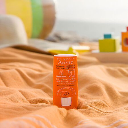 Avene Солнцезащитный стик для чувствительных зон SPF50+ 8 г 1 шт