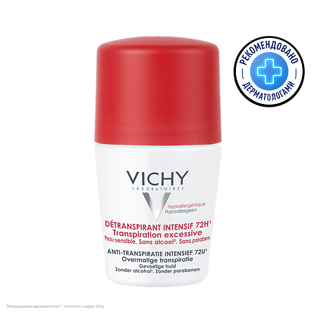 Vichy Deodorants Дезодорант-антиперспирант анти-стресс шариковый 72 ч 50 мл 1 шт