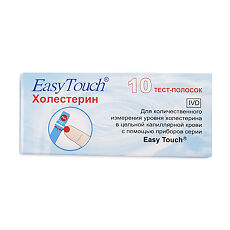 Купить Тест-полоски EasyTouch холестерин 10 шт цена