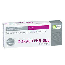 Купить Финастерид-OBL таблетки покрыт.плен.об. 5 мг 30 шт цена