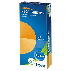 Купить Изопринозин таблетки 500 мг 20 шт. цена
