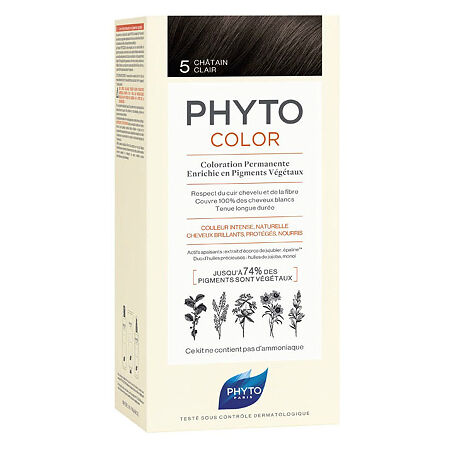 Изображение товара Phyto Color Краска для волос светлый шатен оттенок 5 1 шт