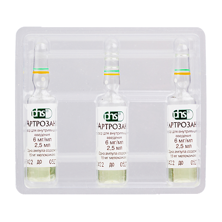 Артрозан раствор для в/м введ. 6 мг/мл 2,5 мл 3 шт