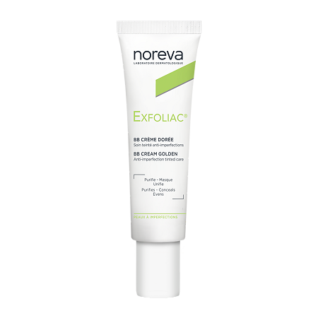 Noreva Exfoliac крем тональный для проблемной кожи тон золотистый 30 мл 1 шт