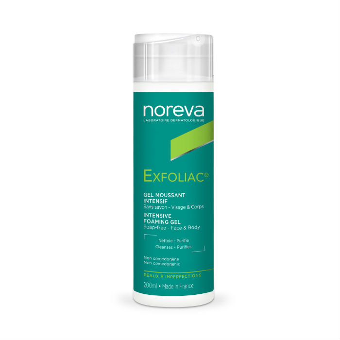 Изображение товара Noreva Exfoliac Интенсивный пенящийся гель для лица и тела 200 мл