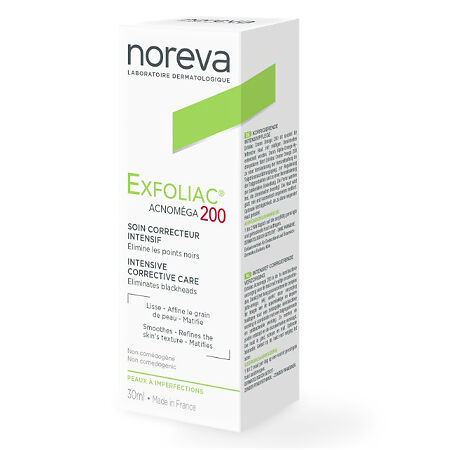 Изображение товара Noreva Exfoliac Acnomega 200 уход за проблемной и жирной кожей 30 мл 1 шт