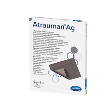 Купить Повязка мазевая Атрауман АГ/Atrauman AG с серебром стерильная 5 х 5 см 3 шт цена