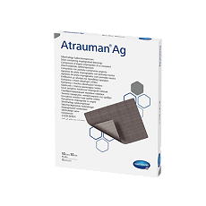 Купить Повязка мазевая Атрауман АГ/Atrauman AG с серебром стерильная 10 х 10 см 10 шт цена