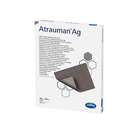 Повязка мазевая Атрауман АГ/Atrauman AG с серебром стерильная 10 х 10 см 10 шт