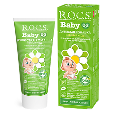 Купить R.O.C.S. Baby Зубная паста для малышей Ромашка 45 г 1 шт цена
