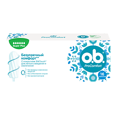 Купить Тампоны o.b. ProComfort супер плюс 16 шт цена