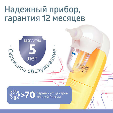 Аспиратор назальный B.Well WC-150 для детей с рождения 1 шт