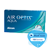 Контактные линзы Air Optix Aqua -4.25/3 шт/1 месяц