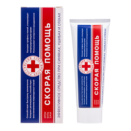 Скорая помощь Крем-бальзам от синяков и ушибов 75 мл 1 шт