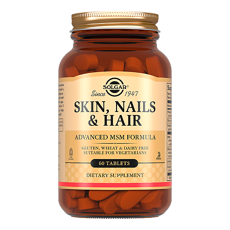 Изображение товара Solgar для кожи ногтей и волос таблетки 1397 мг 60 шт натуральный комплекс