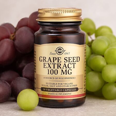 Solgar Экстракт виноградных косточек капсулы массой 435 мг 30 шт
