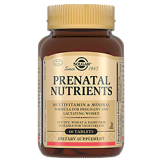 Изображение товара Solgar Пренатабс / Prenatal Nutrients Tablets таблетки массой 1743 мг 60 шт