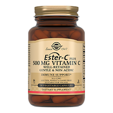 Изображение товара Solgar Эстер-С плюс витамин С 500 мг / Ester-C Plus 500 mg Vitamin C Vegetable Capsules капсулы массой 840 мг 50 шт