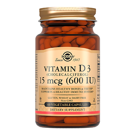 Solgar Витамин D3 600 МЕ капсулы массой 240 мг 60 шт