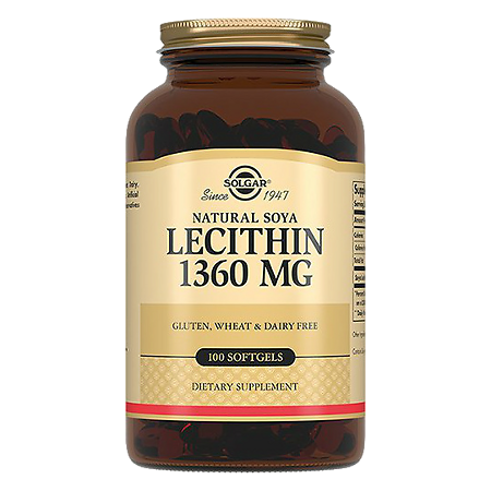 Solgar Лецитин натуральный соевый 1360 мг / Natural Soya Lecithin 1360 mg Softgels капсулы массой 1930 мг 100 шт