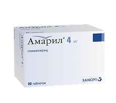 Купить Амарил таблетки 4 мг 90 шт цена