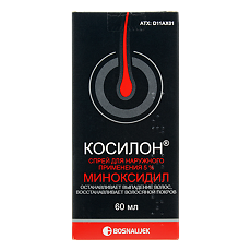 Купить Косилон спрей для наружного применения 5 % фл 60 мл 1 шт цена