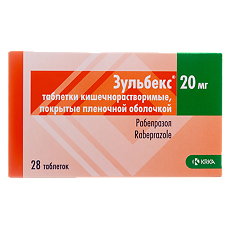 Купить Зульбекс таблетки кишечнорастворимые покрыт.плен.об. 20 мг 28 шт цена