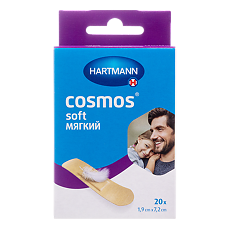 Купить Пластырь Cosmos soft мягкий на нетканой основе 1,9х7,2 см 20 шт цена