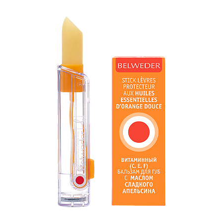 Изображение товара Бальзам для губ Belweder с маслом апельсина и витаминами C, E, F