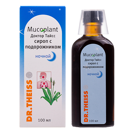 Изображение товара Доктор Тайсс Сироп от кашля с подорожником ночной 100 мл 1 шт