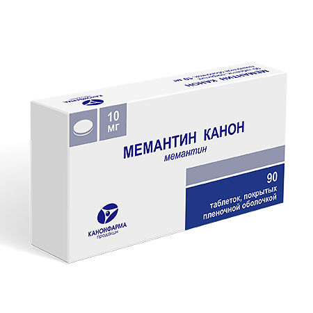 Мемантин Канон таблетки покрыт.плен.об. 10 мг 90 шт