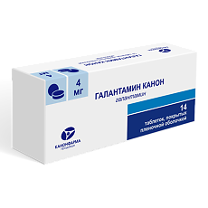 Купить Галантамин Канон таблетки покрыт.плен.об. 4 мг 14 шт цена