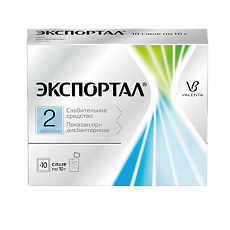 Изображение товара Экспортал порошок д/приг раствора для приема внутрь 10 г пак 10 шт