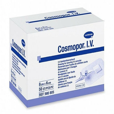 Повязка Cosmopor I.V./Космопор I.V. 8 х 6 см 50 шт