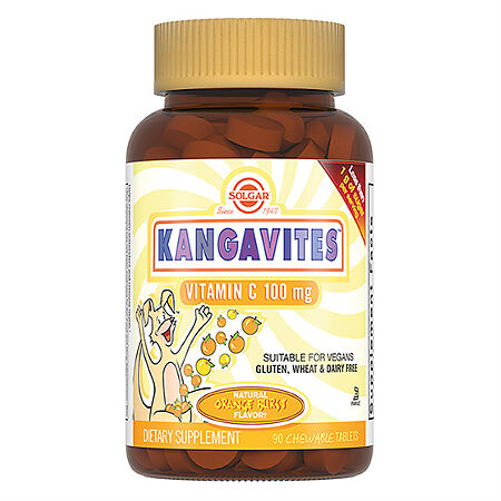 Solgar Кангавитес с витамином С 100 мг жевательные таблетки массой 959 мг 90 шт