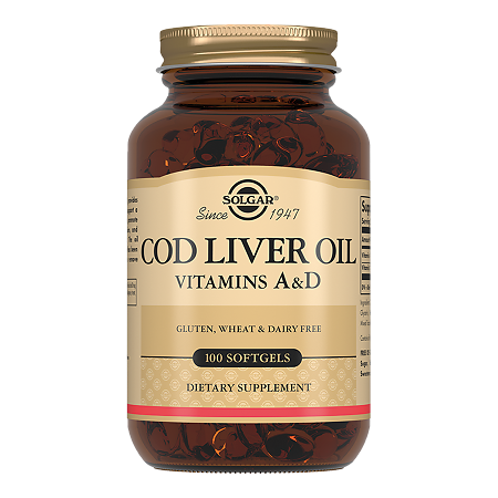 Изображение товара БАД Жир из печени трески Solgar капсулы 675 мг 100 шт для здоровья суставов и иммунитета