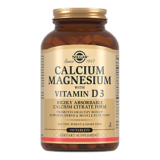 Изображение товара Solgar Кальций-Магний с витамином D3 / Calcium Magnesium with Vitamin D3 Tablets таблетки массой 1571 мг 150 шт