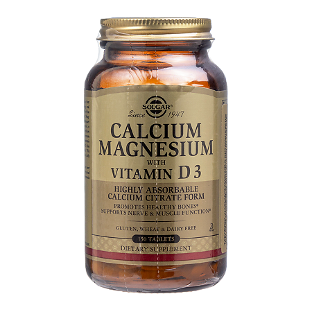Solgar Кальций-Магний с витамином D3 / Calcium Magnesium with Vitamin D3 Tablets таблетки массой 1571 мг 150 шт