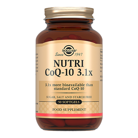Изображение товара Solgar Нутрикоэнзим Q10 / Nutri CoQ-10 3.1x Softgels капсулы массой 950 мг 50 шт