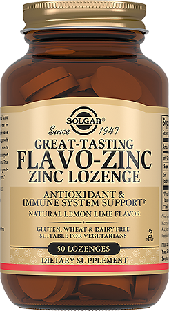 Изображение товара Solgar Флаво-цинк / Great Tasting Flavo-Zinc Lozenges пастилки массой 1300 мг 50 шт