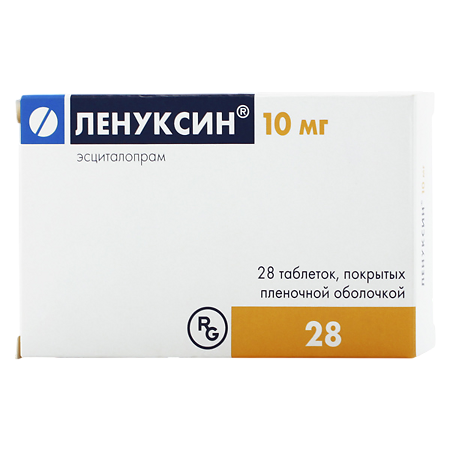 Ленуксин таблетки покрыт.плен.об. 10 мг 28 шт
