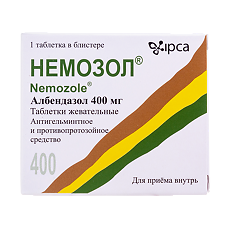 Купить Немозол таблетки жевательные 400 мг 1 шт цена