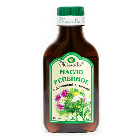 Mirrolla Репейное масло с ромашкой аптечной 100 мл 1 шт