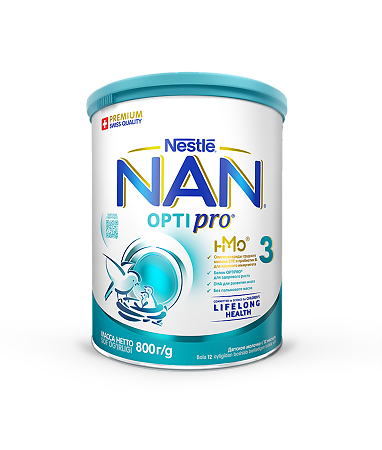 NAN 3 Optipro Смесь с 12 мес 800 г 1 шт