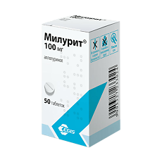 Купить Милурит таблетки 100 мг 50 шт цена