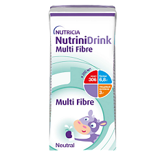 Изображение товара NutriniDrink Multi Fibre с пищевыми волокнами готовая смесь с нейтральным вкусом 200 мл 1 шт