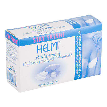 Helmi stay fresh прокладки для подмышек от пота, 12 шт. - купить, цена и  отзывы, Helmi stay fresh прокладки для подмышек от пота, 12 шт. инструкция  по применению, дешевые аналоги, описание, заказать