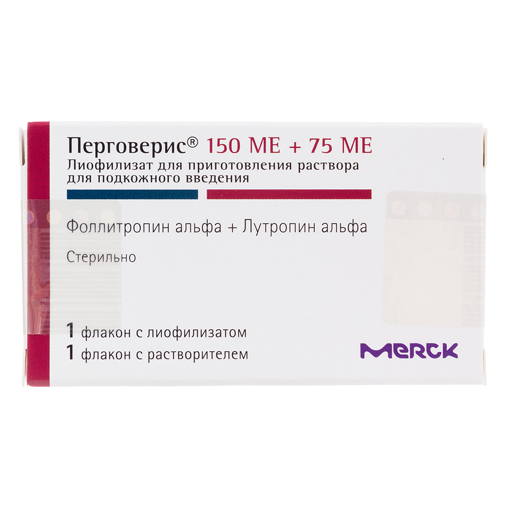 Перговерис лиофилизат д/приг раствора для п/к введ 150 me+75 ме фл 1 шт -  купить, цена и отзывы, Перговерис лиофилизат д/приг раствора для п/к введ  150 me+75 ме фл 1 шт инструкция